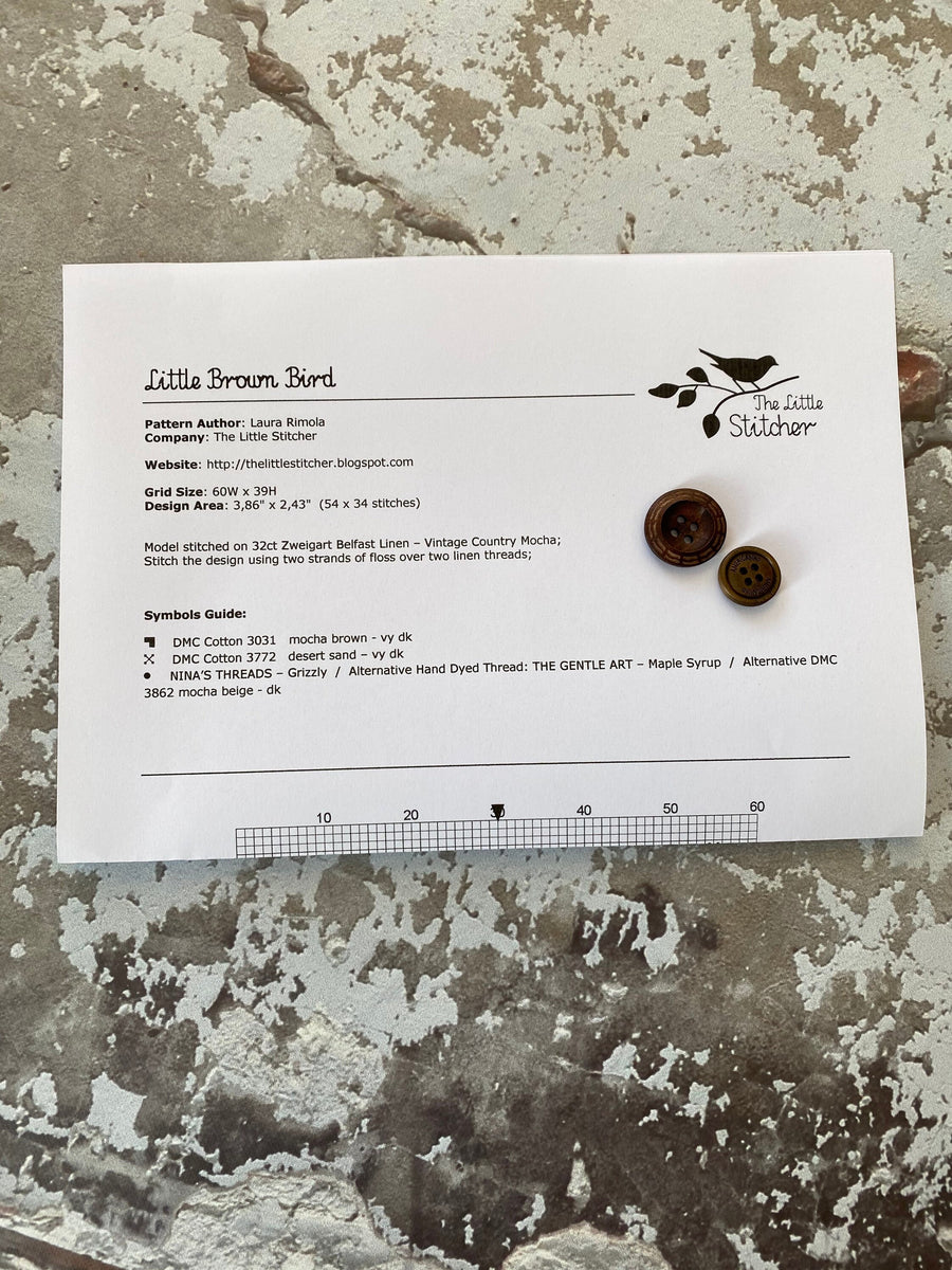 Little Brown Bird | The Little Stitcher – Pumpkin Creek Primitives