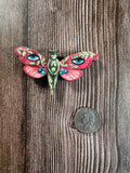 Red Lady Butterfly  | Wooden Needle Minder