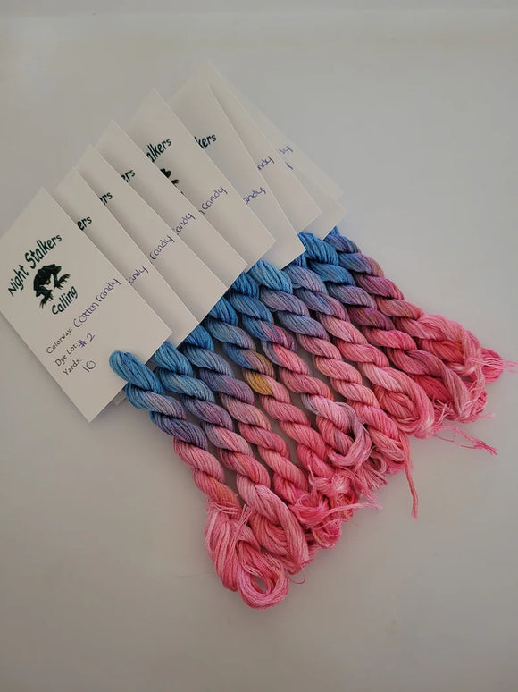 Night Stalkers Calling | Over-Dyed Cotton Floss | Cotton Candy