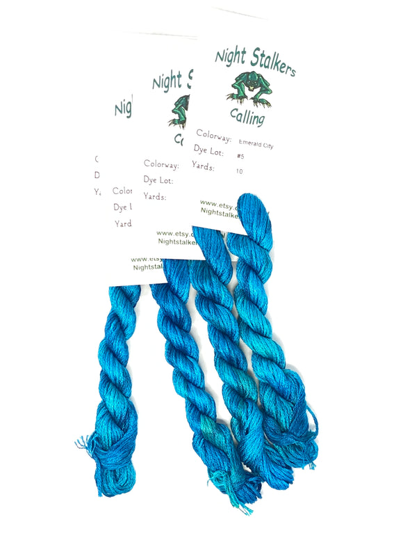 Night Stalkers Calling | Over-Dyed Cotton Floss | Emerald City