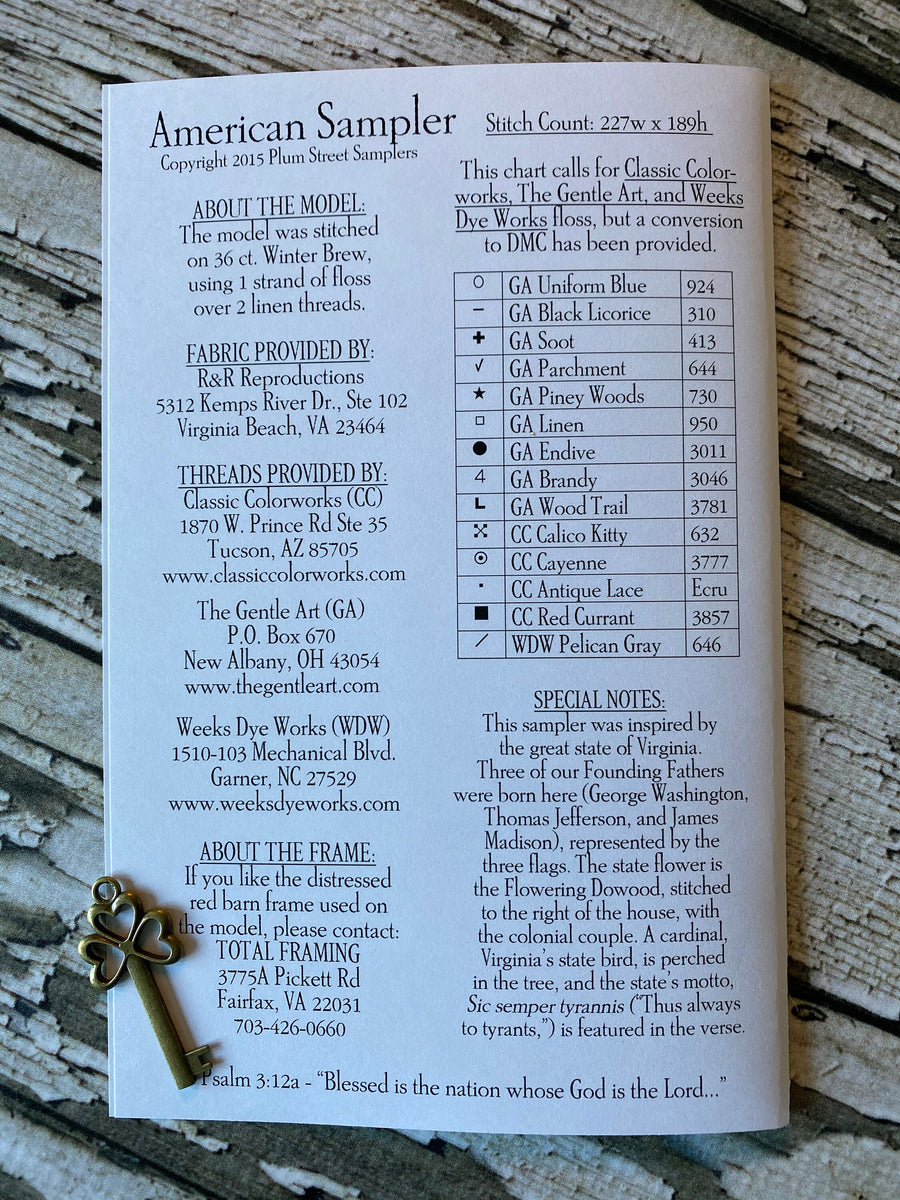 American Sampler | Plum Street Samplers – Pumpkin Creek Primitives