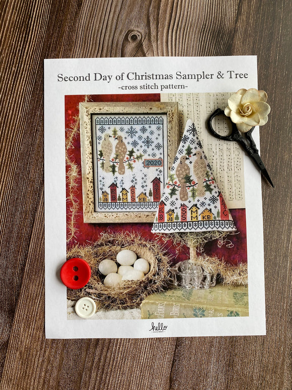 Second Day of Christmas Sampler & Tree | Hello from Liz Mathews