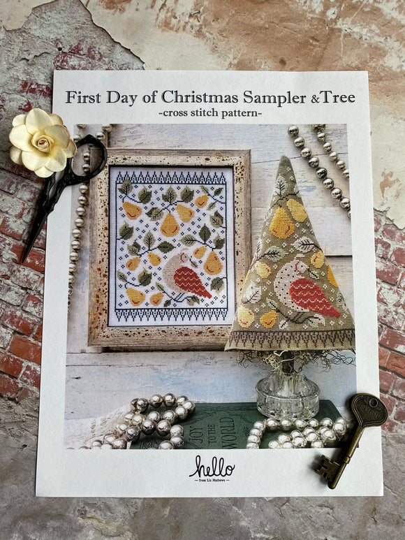 First Day of Christmas Sampler & Tree | Hello from Liz Mathews
