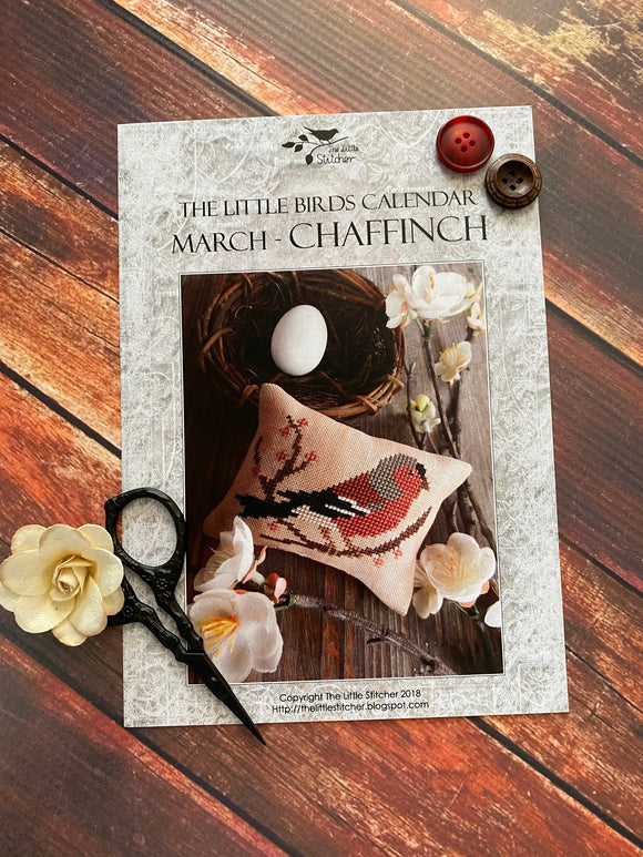 March - Chaffinch | The Little Birds Calendar | The Little Stitcher