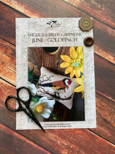 June - Goldfinch | The Little Birds Calendar | The Little Stitcher