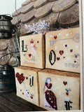 Love Cubes: St. Valentine's Ornaments | The Primitive Hare