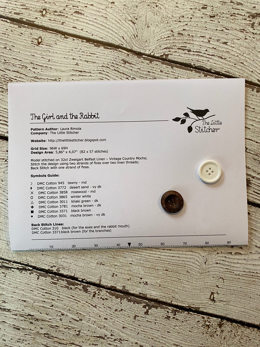 The Girl and the Rabbit | The Little Stitcher – Pumpkin Creek Primitives