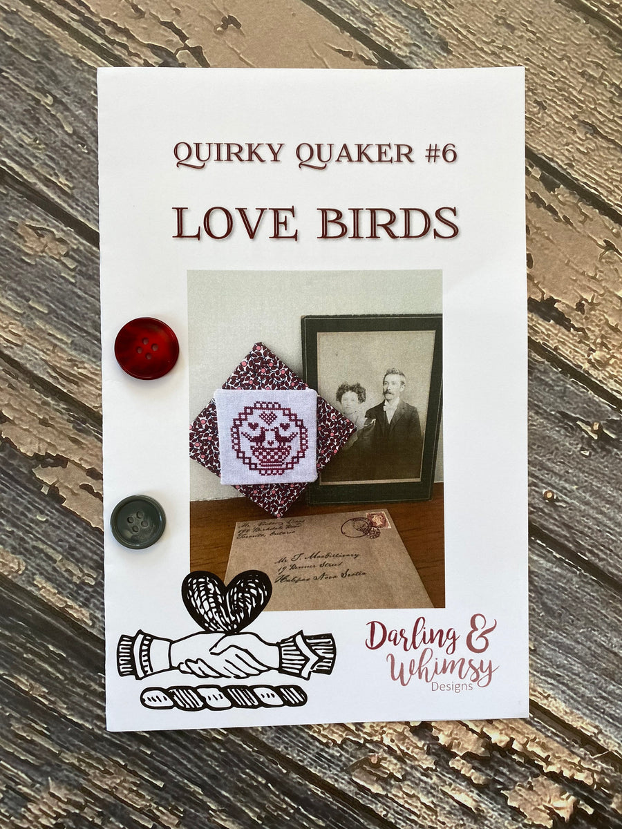 Love Birds – Quirky Quaker #6 | Darling & Whimsy Designs – Pumpkin ...