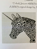 Tribal Unicorn | White Willow Stitching