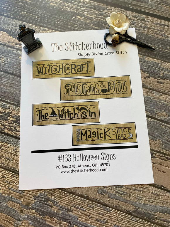 Halloween Signs | The Stitcherhood
