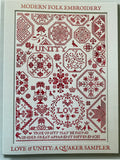 Love & Unity: A Quaker Sampler | Modern Folk Embroidery