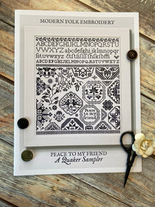 Peace To My Friend | Modern Folk Embroidery