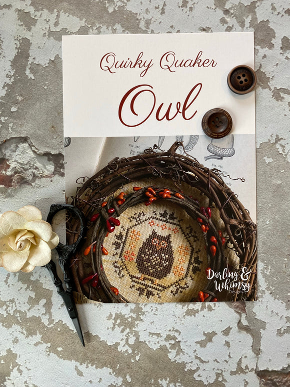 Owl - Quirky Quakers | Darling & Whimsy Designs