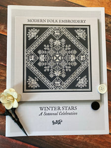 Winter Stars | Modern Folk Embroidery