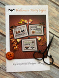 Halloween Party Signs | Scissor Tail Designs