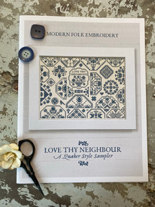 Love Thy Neighbour | Modern Folk Embroidery