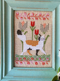 Prancing In The Tulips | Cats In The Garden: Spring | Lindy Stitches