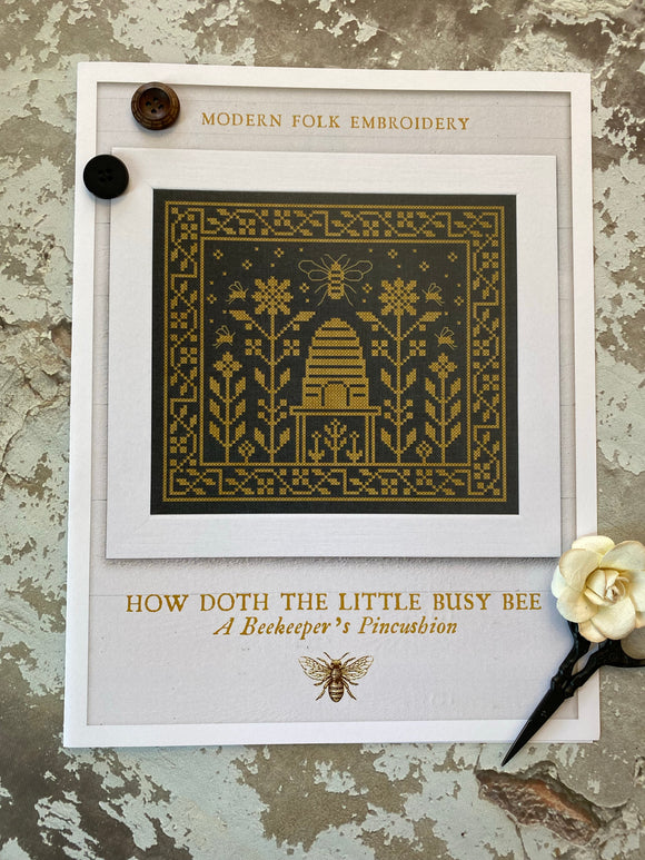 How Doth The Little Busy Bee | Modern Folk Embroidery