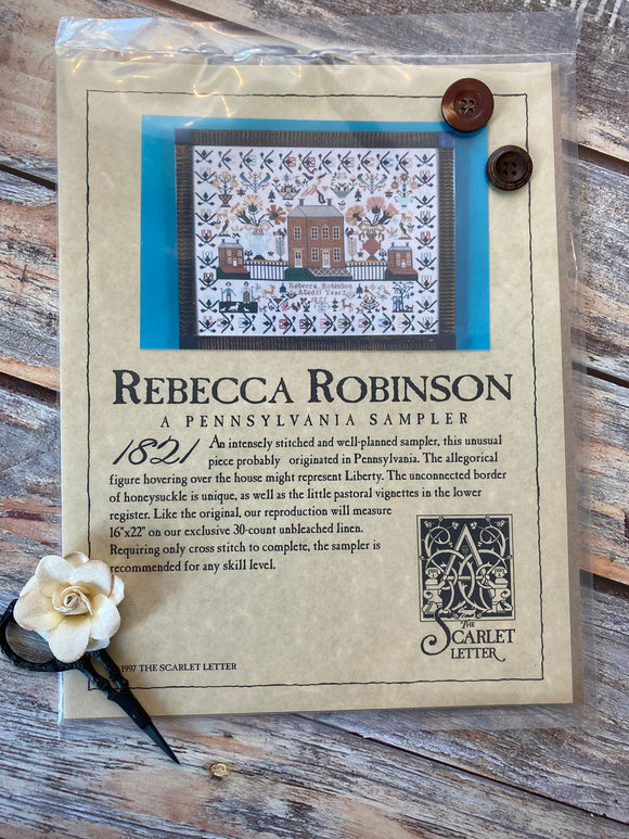 Rebecca Robinson 1821 | The Scarlet Letter