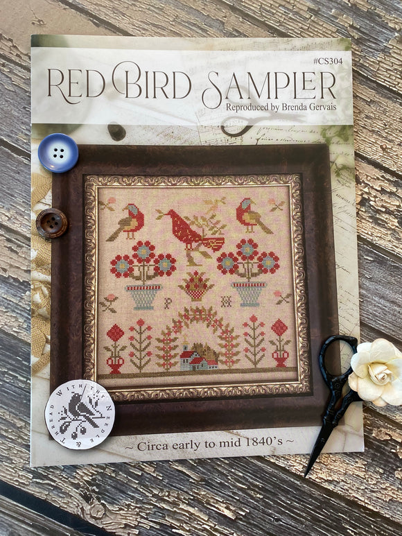 Red Bird Sampler | With Thy Needle & Thread