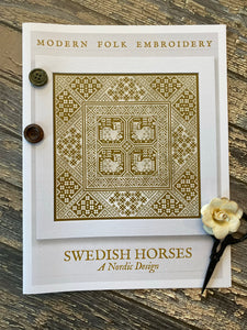 Swedish Horses | Modern Folk Embroidery