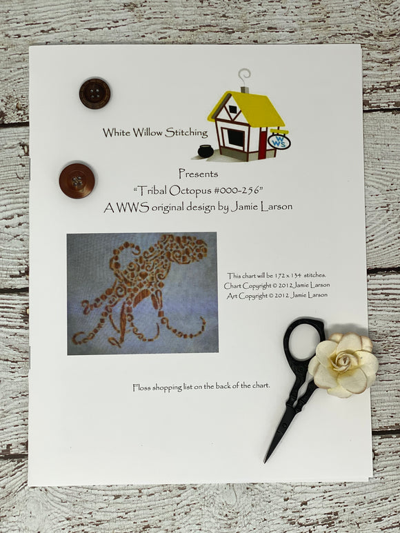 Tribal Octopus | White Willow Stitching