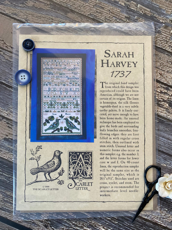 Sarah Harvey 1737 | The Scarlet Letter