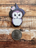 Purple Owl | Wooden Needle Minder