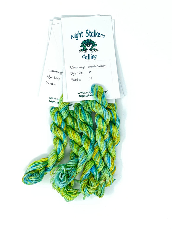 Night Stalkers Calling | Over-Dyed Cotton Floss | French Country
