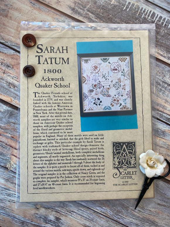 Sarah Tatum 1800 | The Scarlet Letter