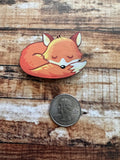 Sleeping Fox  | Wooden Needle Minder