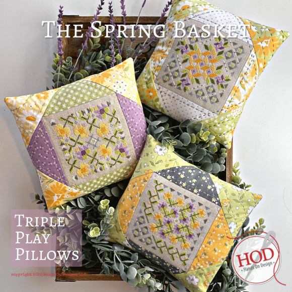 The Spring Basket | Triple Play Pillows Series | Hands on Design