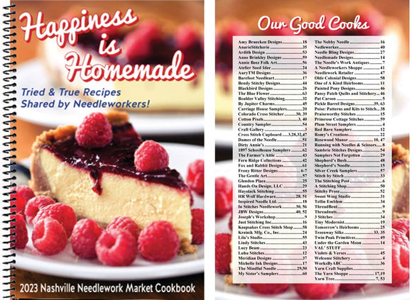 Happiness is Homemade | 2023 Nashville Needlework Market Cookbook